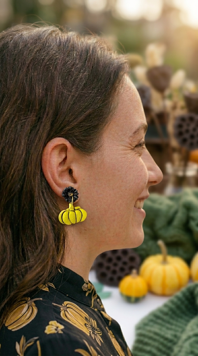 Halloween Pumpkin Earrings