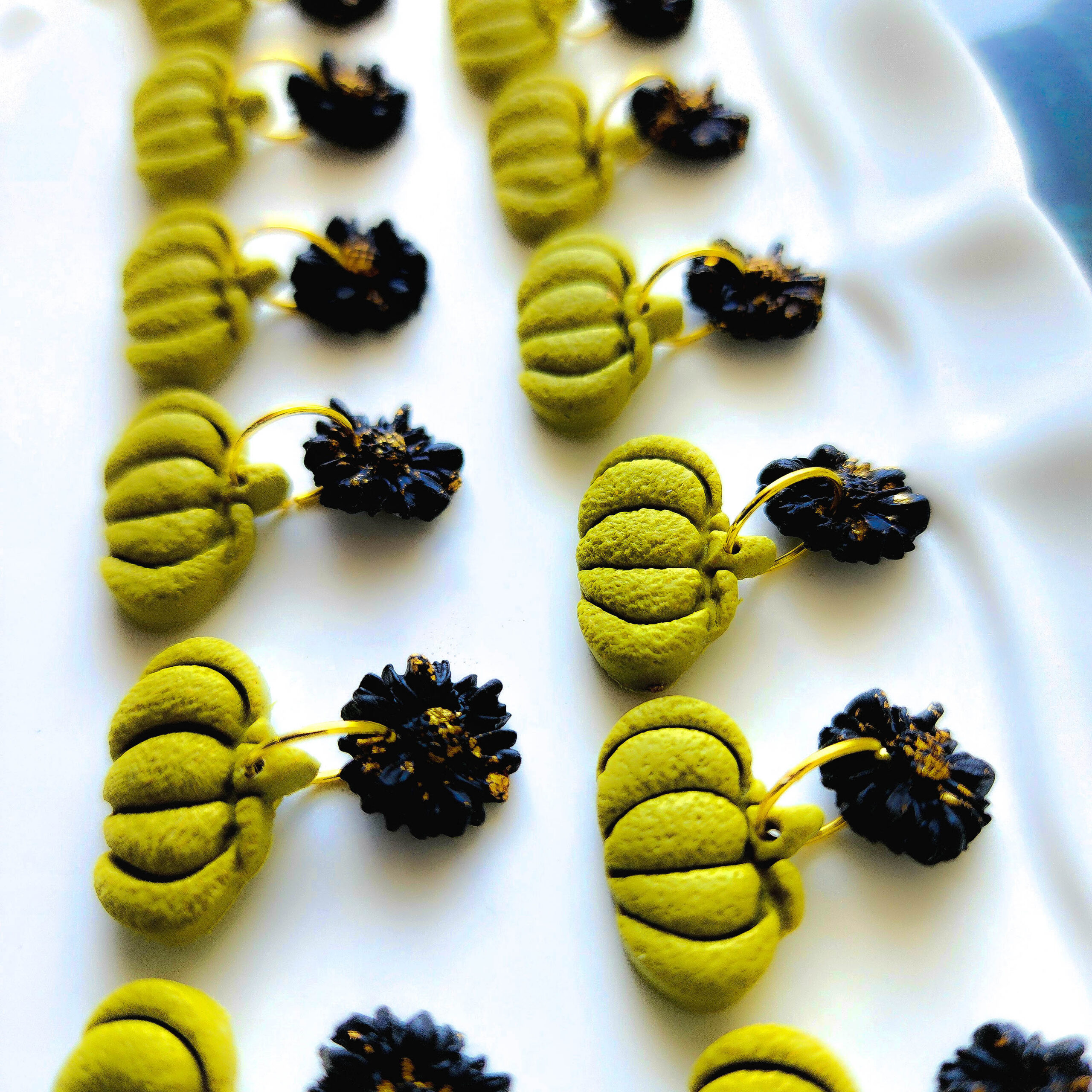 Halloween Pumpkin Earrings - Image 2